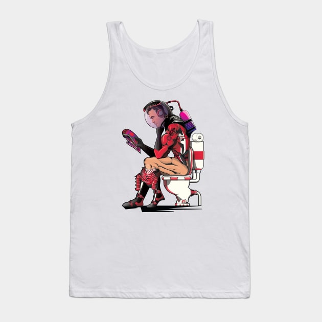 Space Force on the Toilet Tank Top by InTheWashroom